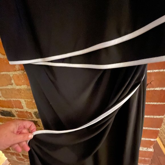 Chaps XL black stretch dress skirt dress NWOT - Picture 4 of 7